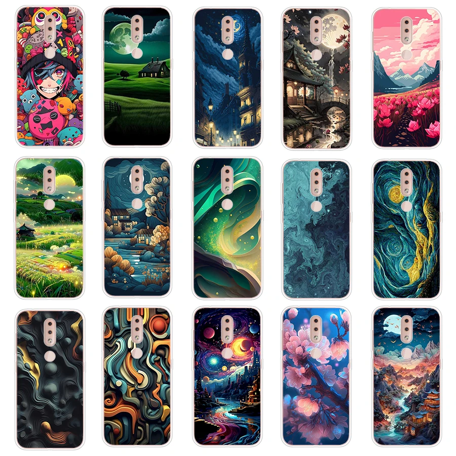 2 Чехол для nokia 4 2/G10/G20/G21/G30 мягкий силиконовый защитный чехол из ТПУ