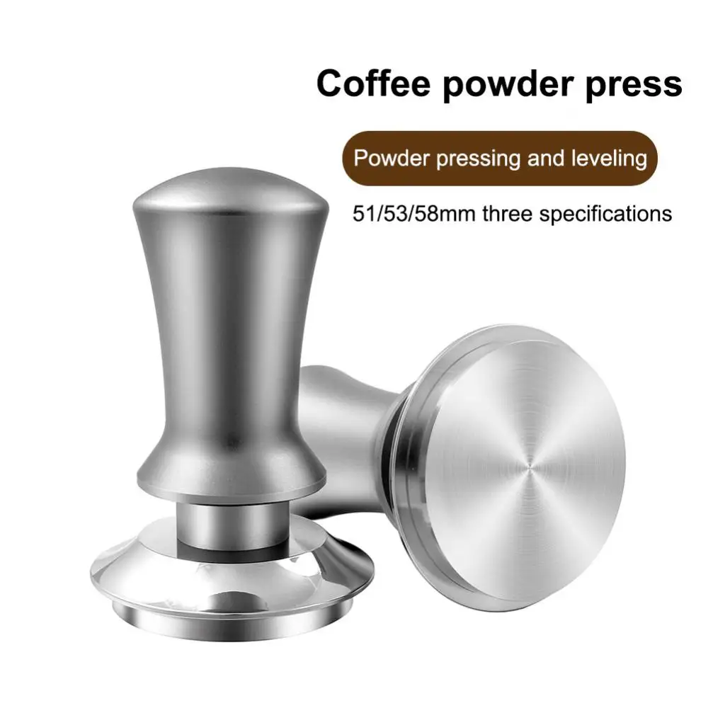 

Stainless Steel Coffee Tamper Tampers Machine 51/53/58mm Spring Loaded Portable Coffee Press Hammer Coffeeware Accessories 1pcs