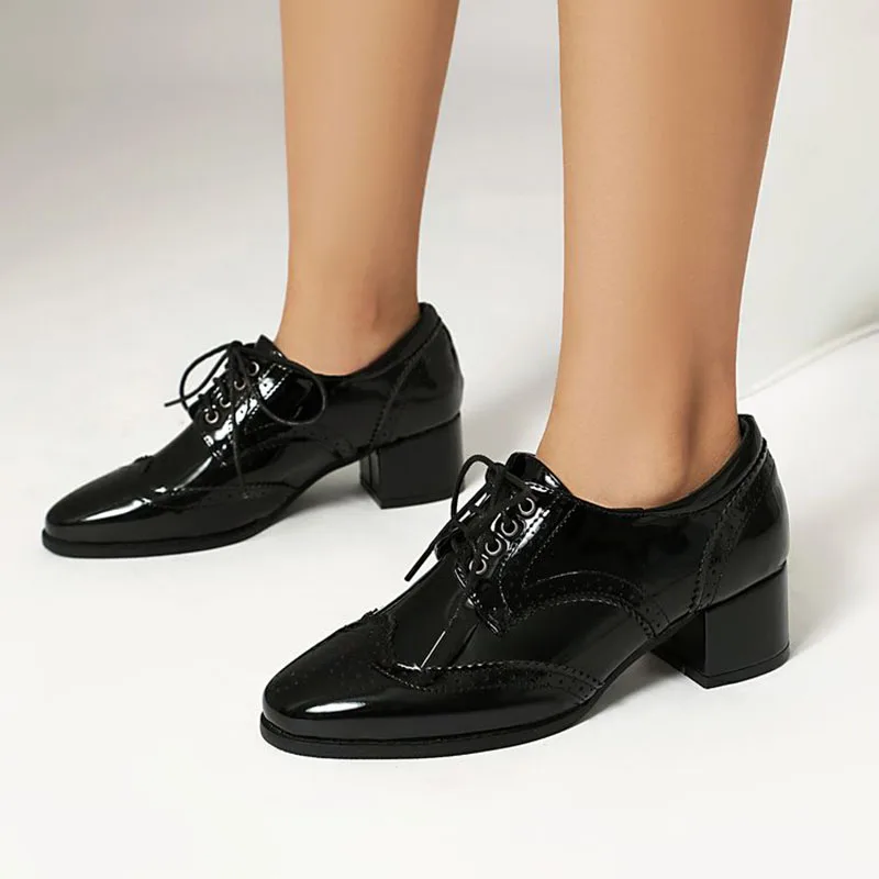 Женские туфли Phoentin Retro British Brock серебристые туфли-лодочки из лакированной кожи на