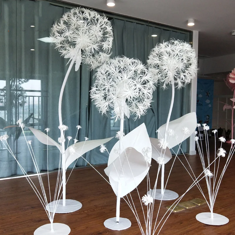 

Large DIY Artificial Paper Flowers Dandelion Fake Flowers Wedding Decoration Window Decoration Wedding Road Background Layout