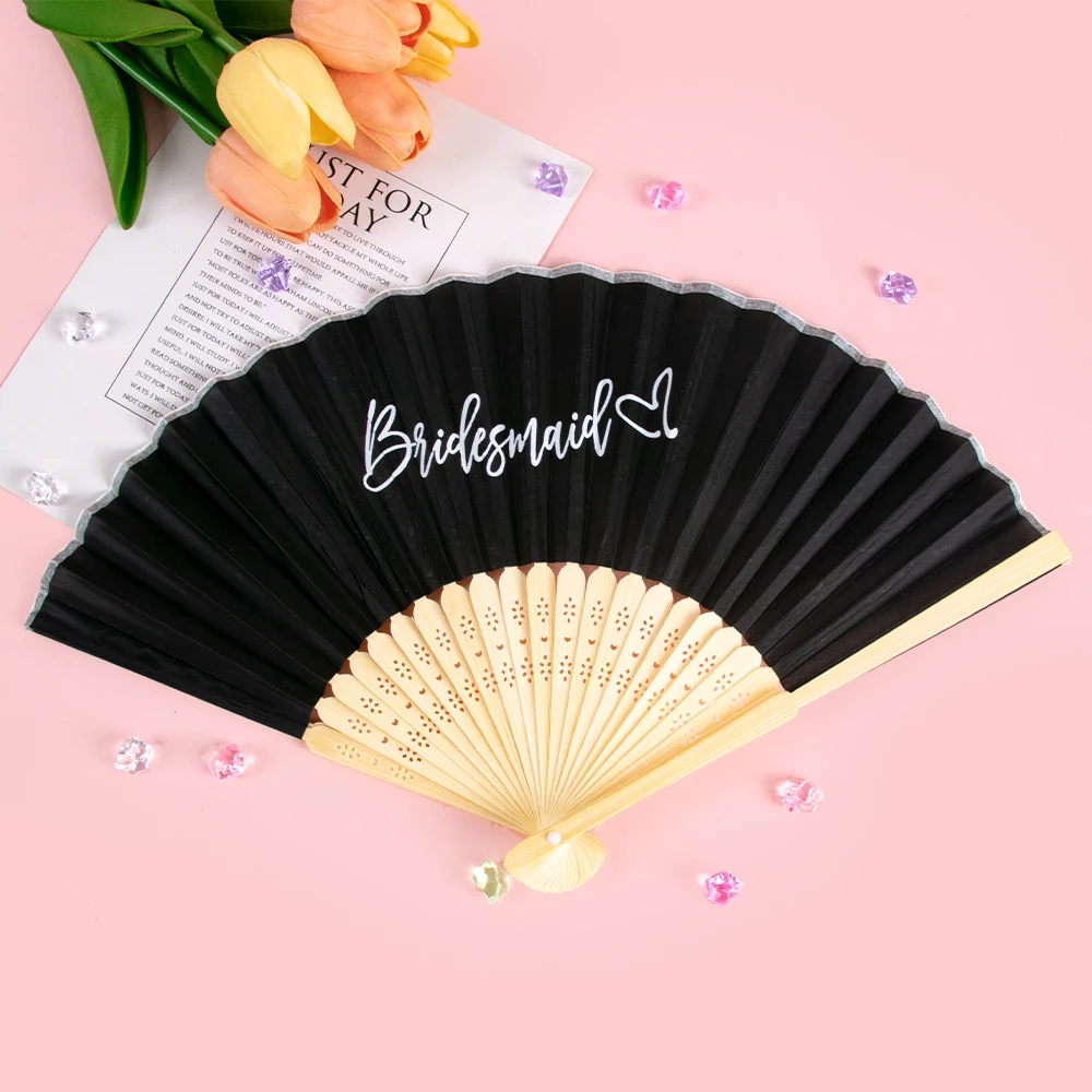 1/7 шт. ручной веер для подружки невесты складной бумажный товары девичника