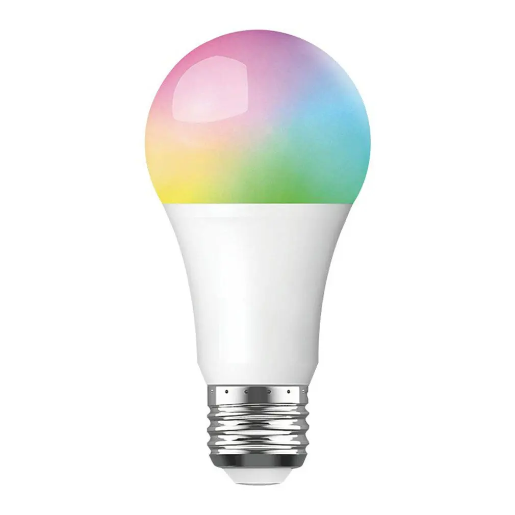 

Светодиодная лампочка с Wi-Fi, светодиодная лампочка RGB 7 Вт с голосовым управлением и изменением цвета телефона, светодиодсветодиодный Волше...
