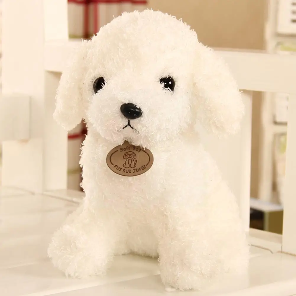 

3pcs 18cm Cute Teddy Dog Puppy S Curly Stuffed Pet Figurines Soft Collection Birthday Toys Children Kids Kids Gift R4g8