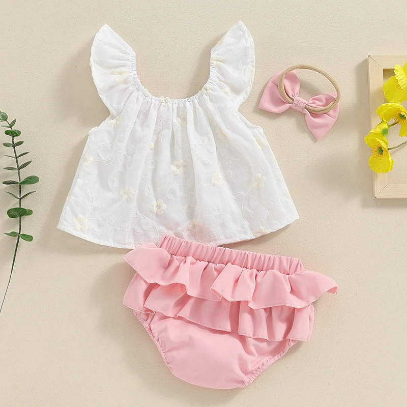 Летние шорты для новорожденных девочек от 0 до 18 месяцев