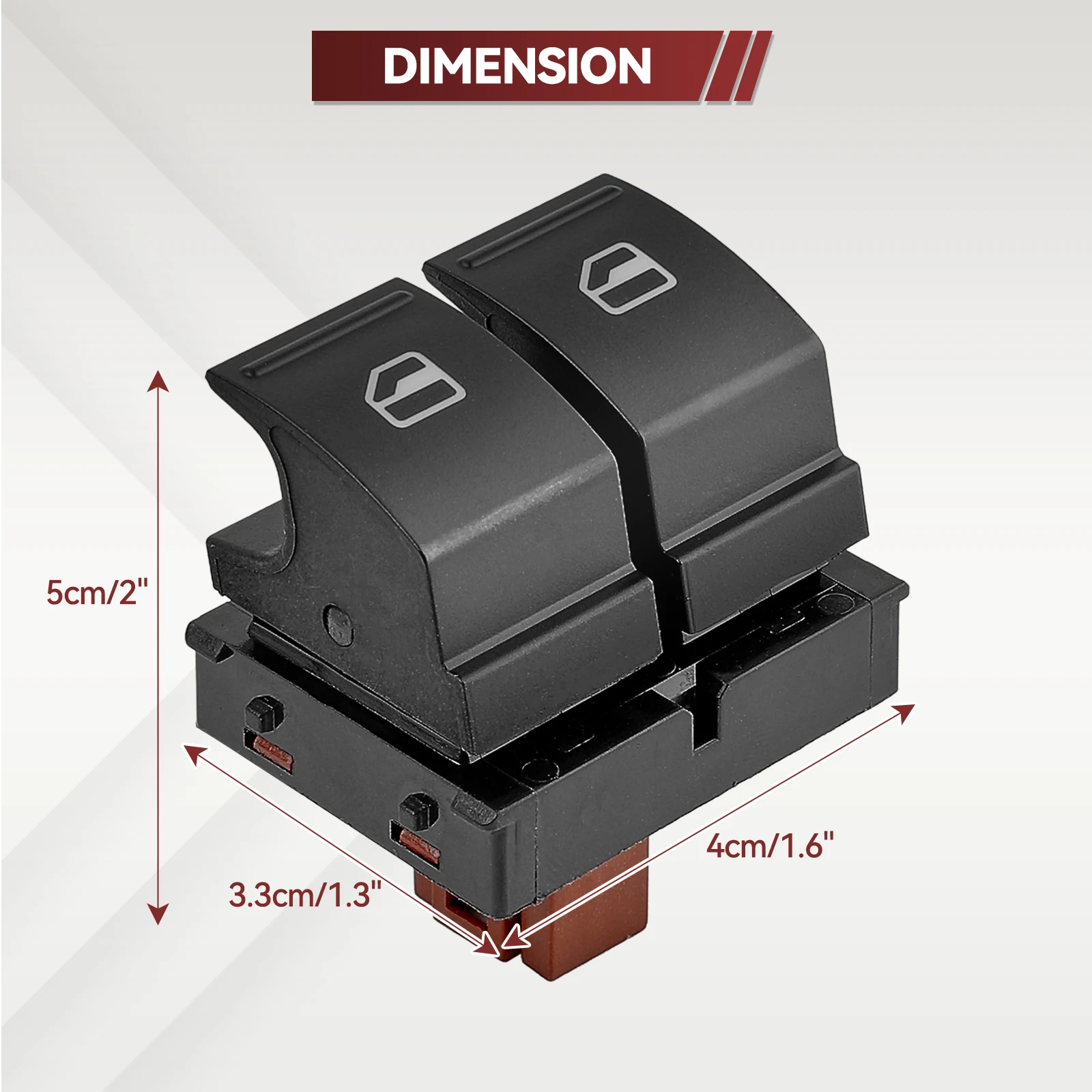 Электронная кнопка главного управления окном со стороны автомобиля для SKODA YETI FABIA