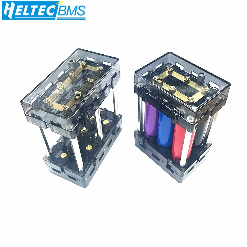 

1 Set DIY Spliceable Solderless Battery Box 18650/21700 Battery Holder for 12V 24V 48V Energy Storage Kit Support High Current