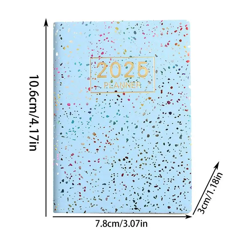 Книга с повесткой дня на 2025 год. Органайзер для списка в английском языке. Блокнот