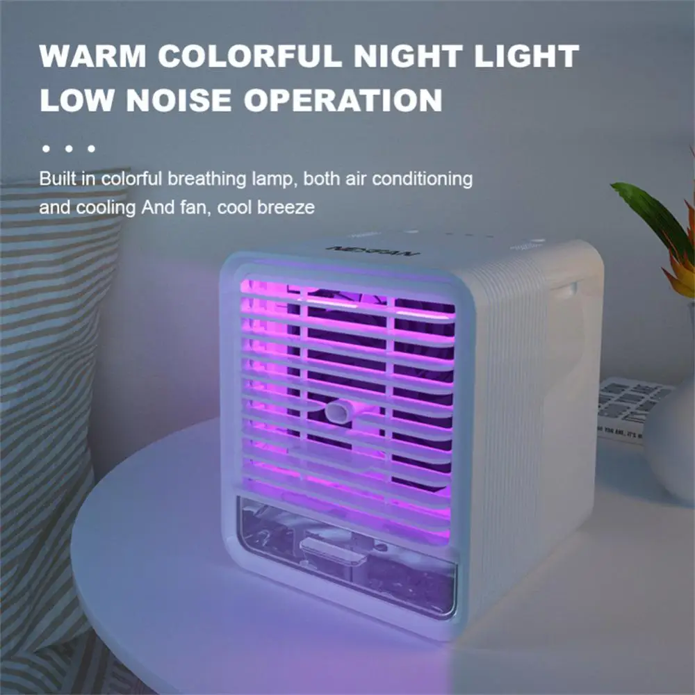 

Portable Air Conditioner Fan Mini Air Cooler Personal Desktop Cooling Fan Air Purifier Humidifier Air Conditioner For Home
