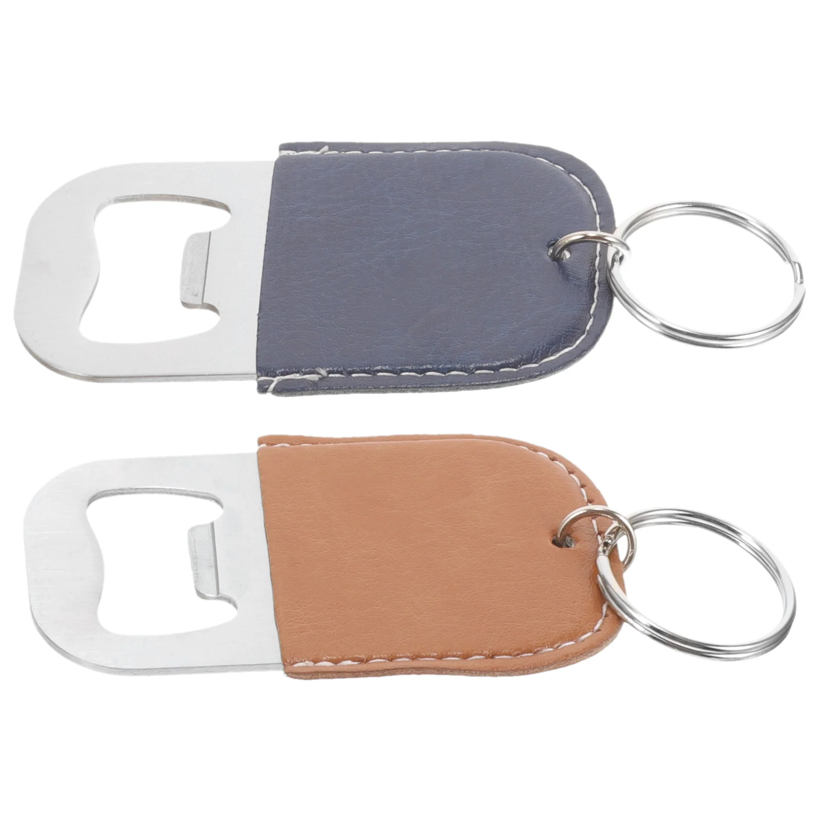 

2pcs Bottle Opener Keychain Small Bottle Opener Soda Beverage Opener with Keyring