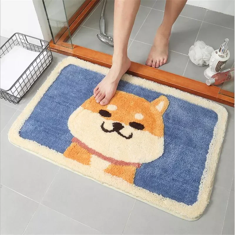 

Thicker Soft Carpets For Living Room Door Mat Akita Dog Area Rugs Home Carpet Floor Mat Delicate Japan Style Area Mat