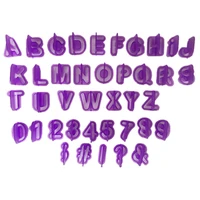diy alphabet mold 40pcsset plastic letter number fondant cake biscuit baking mould cookie cutters stamps kitchen decor tools