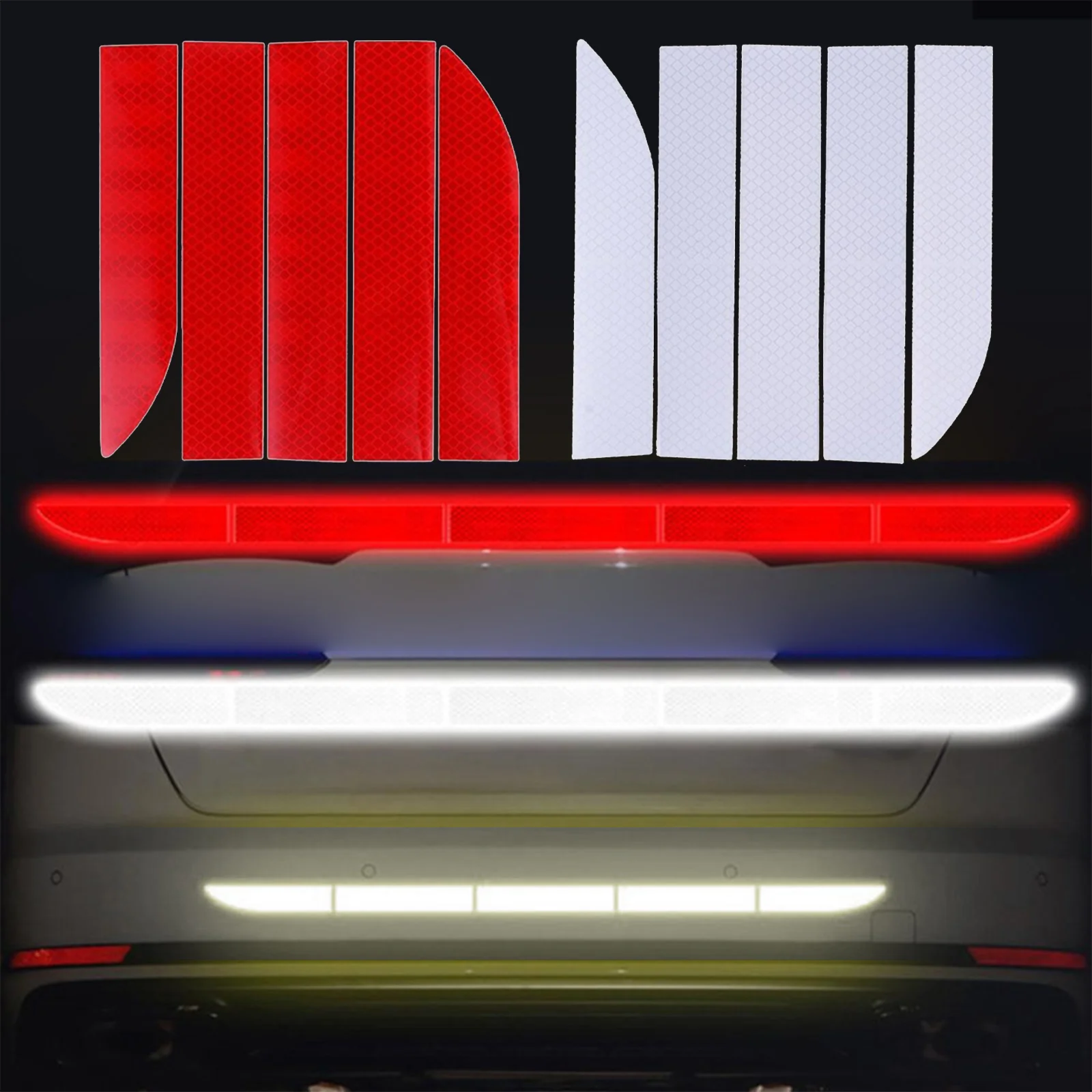 3x90 см автомобильный отражатель, наклейка для тела, внешнее освещение, аксессуары для автомобиля, водонепроницаемые