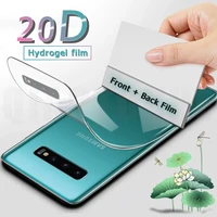 full cover hydrogel film for samsung galaxy s21 s20 fe s8 s9 s10 s22 plus ultra screen protector note 10 20 ultra pro not glass
