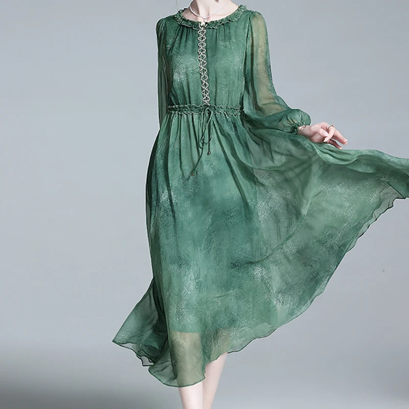 Женское платье EVNISI тай-дай из полиэстера