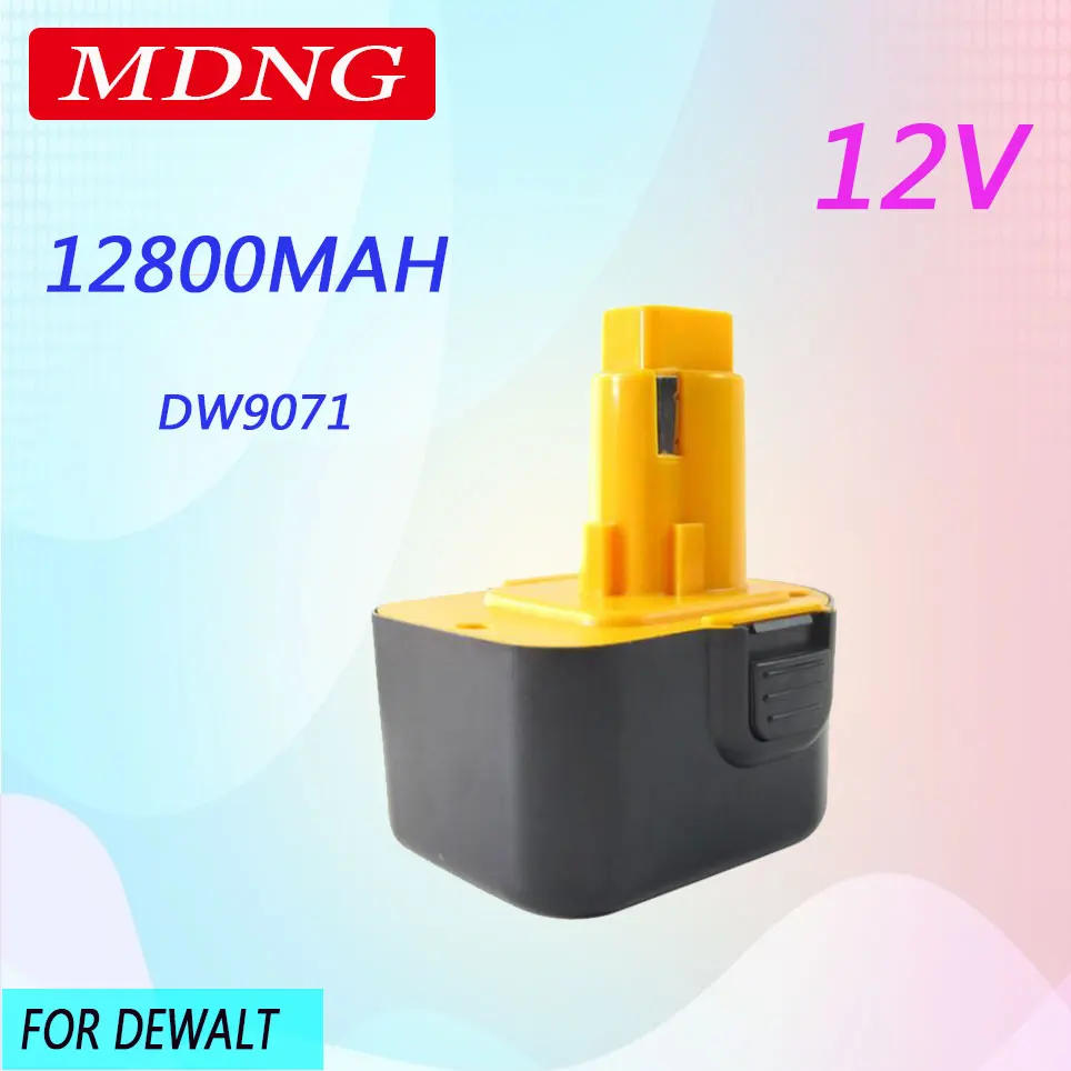 

New 12V 12800mAh Tool battery for Dewalt DE9074 DC9071 DE9037 DE9071 DE9075 DW9071 DW9072 DW9074 DC727 DC756 DC980 DC981 DW051