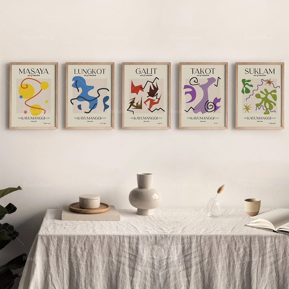 Филиппинское абстрактное настенное искусство вдохновленное Анри Матисс для