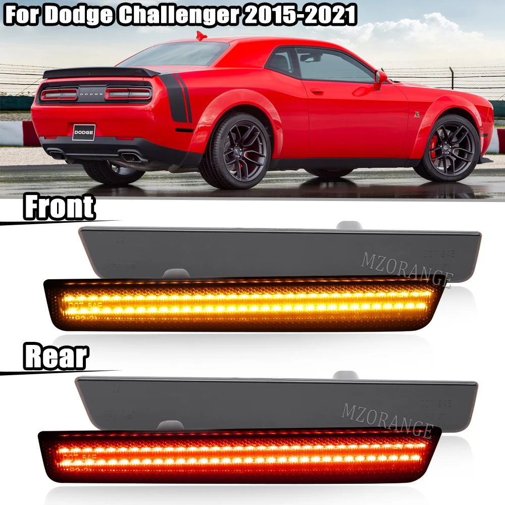 Vordere Amber Hinten Rote LED Seite Marker Licht für Dodge Challenger 2015 2016 2017 2018 2019 2020 2021 Seite Marker lampe fender licht