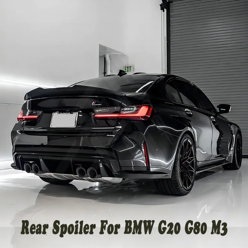 Фото Для Bmw 3 серии G20 320i 330d 330e 330i M340i M 340d G80 M3 2019-2023 PSM Стиль задняя крыша спойлер крыло ABS автомобильные аксессуары №1