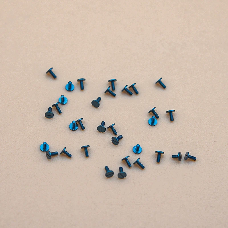Blue Screw M0.6*1.58Cap*1.92 long Mechanical Watch Movement Accessories Watches Repair Parts Watch Aftermarket Replacements