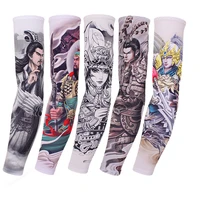 2pcs men women sports arm compression sleeve cycling arm warmer tattoo sleeve summer running basketball uv protection ice fabric