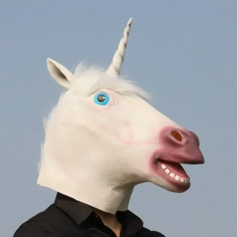 Латексная маска для головы лошади