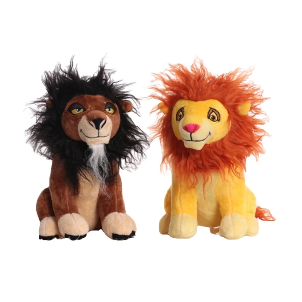 

Disney Lion King Plush Doll Cartoon Animation Character Simba Mufasa Scar Plush Toy Children's Birthday Christmas Gift