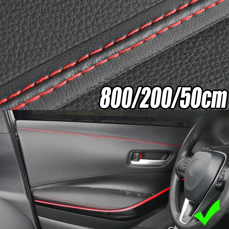 

Self-adhesive Moulding Trim Car Interior Styling Dashboard PU Leather Decoration Line DIY Braid Strip Car Decoration