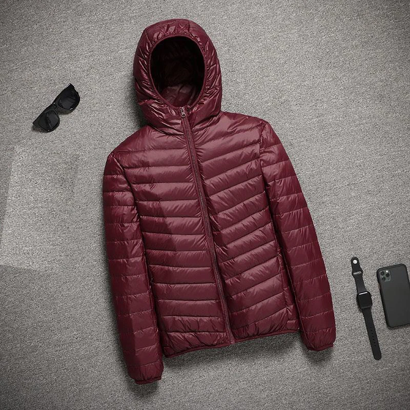 Lightweight Down Jackets Men's Jackets Spring 2023 New Hooded Ultralight Quilted Coat for Warm Winter Down Coats Light Puffer