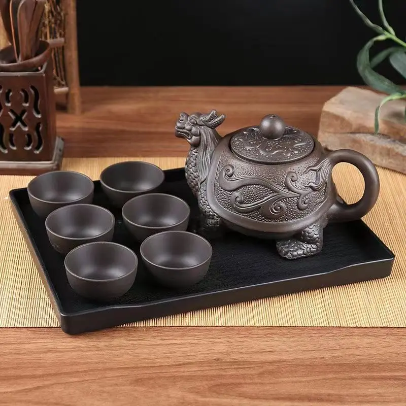 

Creative Purple Sand Tea Set Ceramic Cups and Mugs Kettles Shu Puer Chinese Tea Cup Coffee Mug Teapot Teaware Yixing Kettle Pot