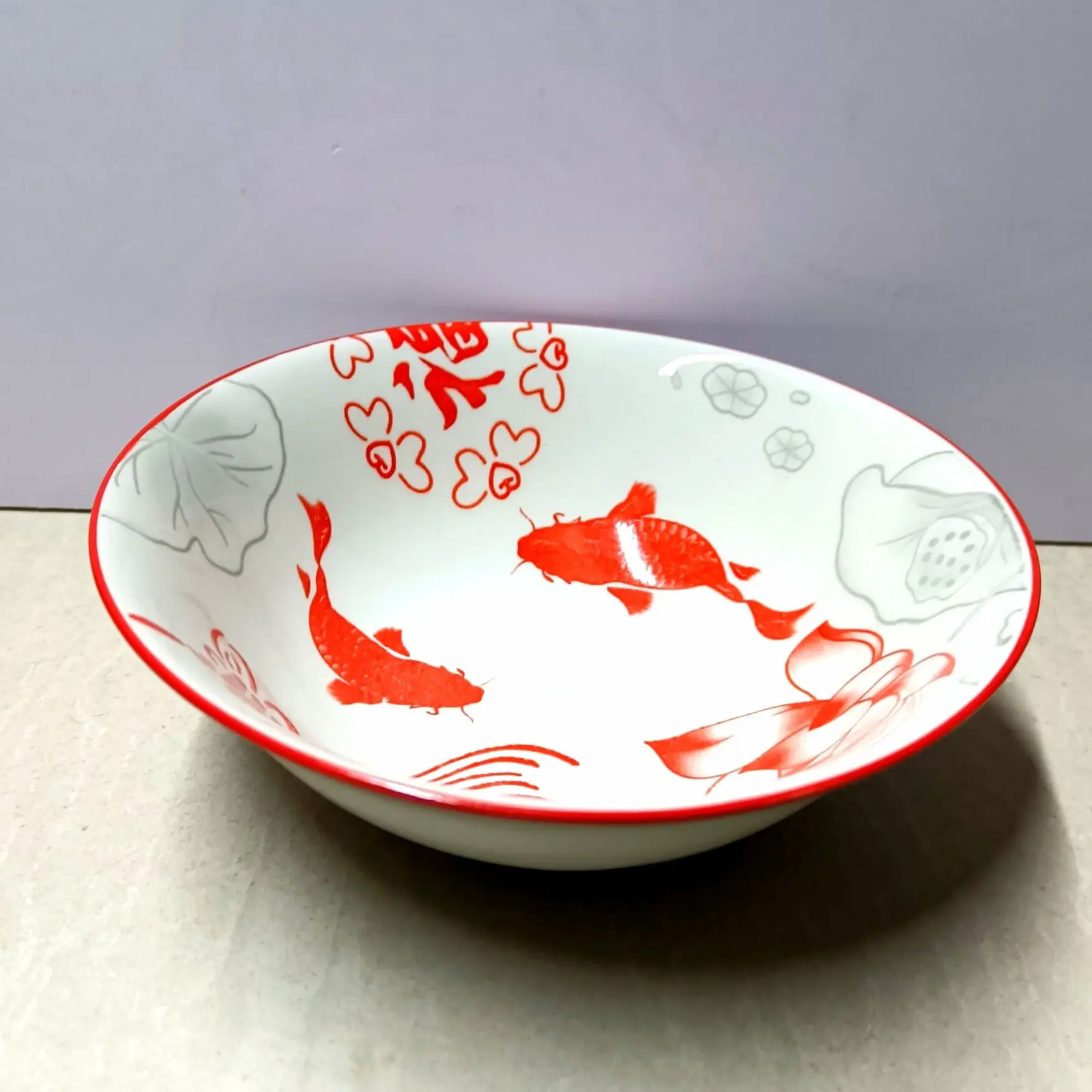 Круглая тарелка с золотой рыбкой овощная для дома новый весенний фестиваль Lucky Fish