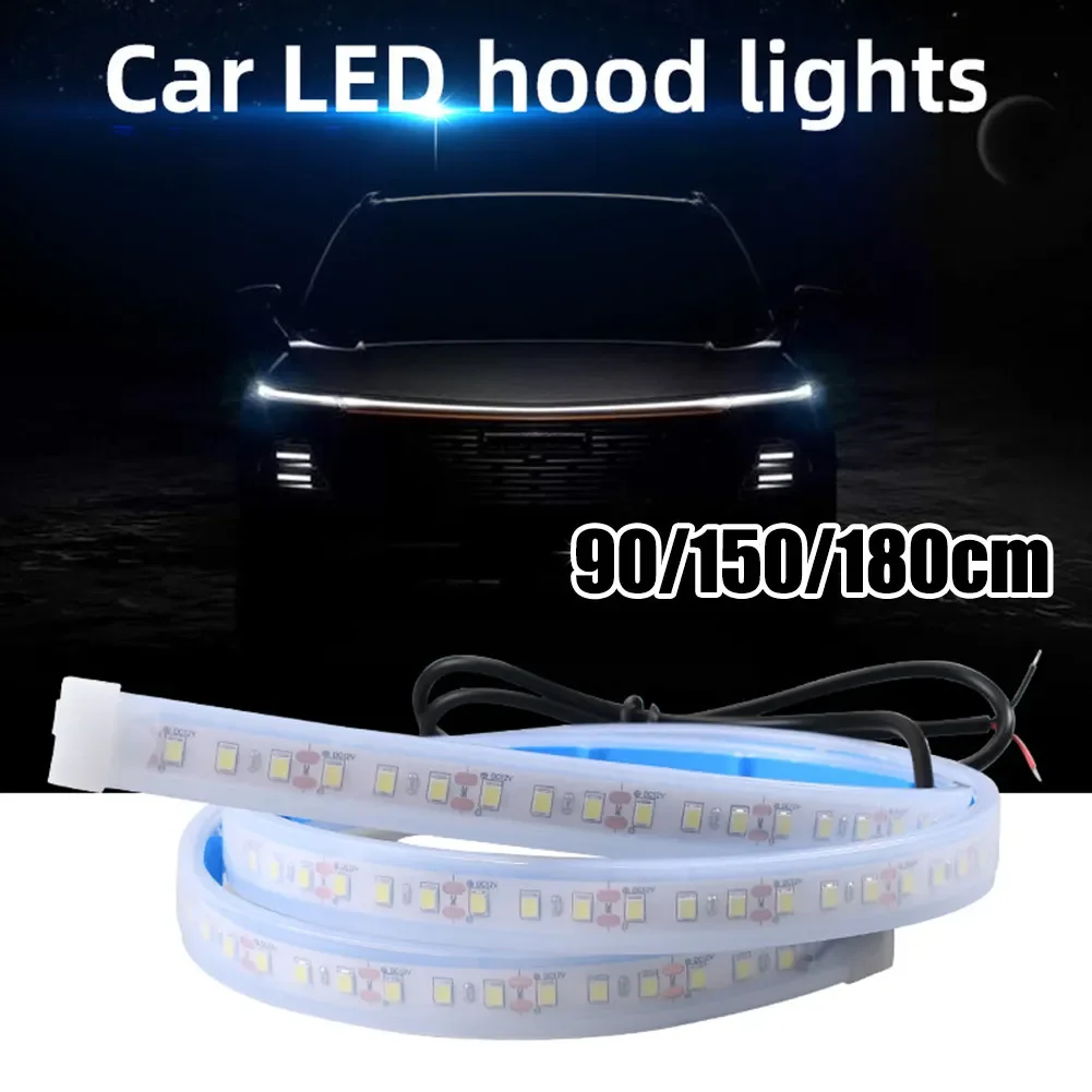 

Led Daytime Running Light Car Through Type Ambient Light Bar At The Front Of The Car 12V DC IP67 PVC Car Decoration