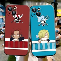 one piece anime phone case for iphone 13 12 11 pro 12 13 mini x xr xs max se 6 6s 7 8 plus back funda liquid silicon carcasa