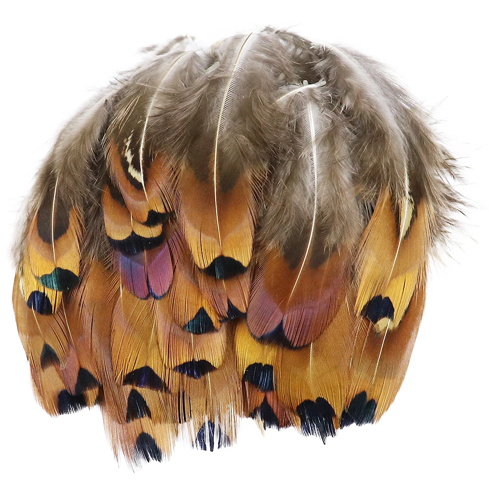 

50PCS/lot Natural Pheasant Feathers Wedding Crafts Jewelry Needlework Black Making Accessorie Chicken Plumes DIY decorate 5-10cm