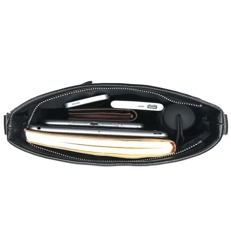 2023 New Business Men's Shoulder Bag Retro Casual Crossbody Bag PU Leather Men Bag Large Capacity Messenger Crossbody Bag