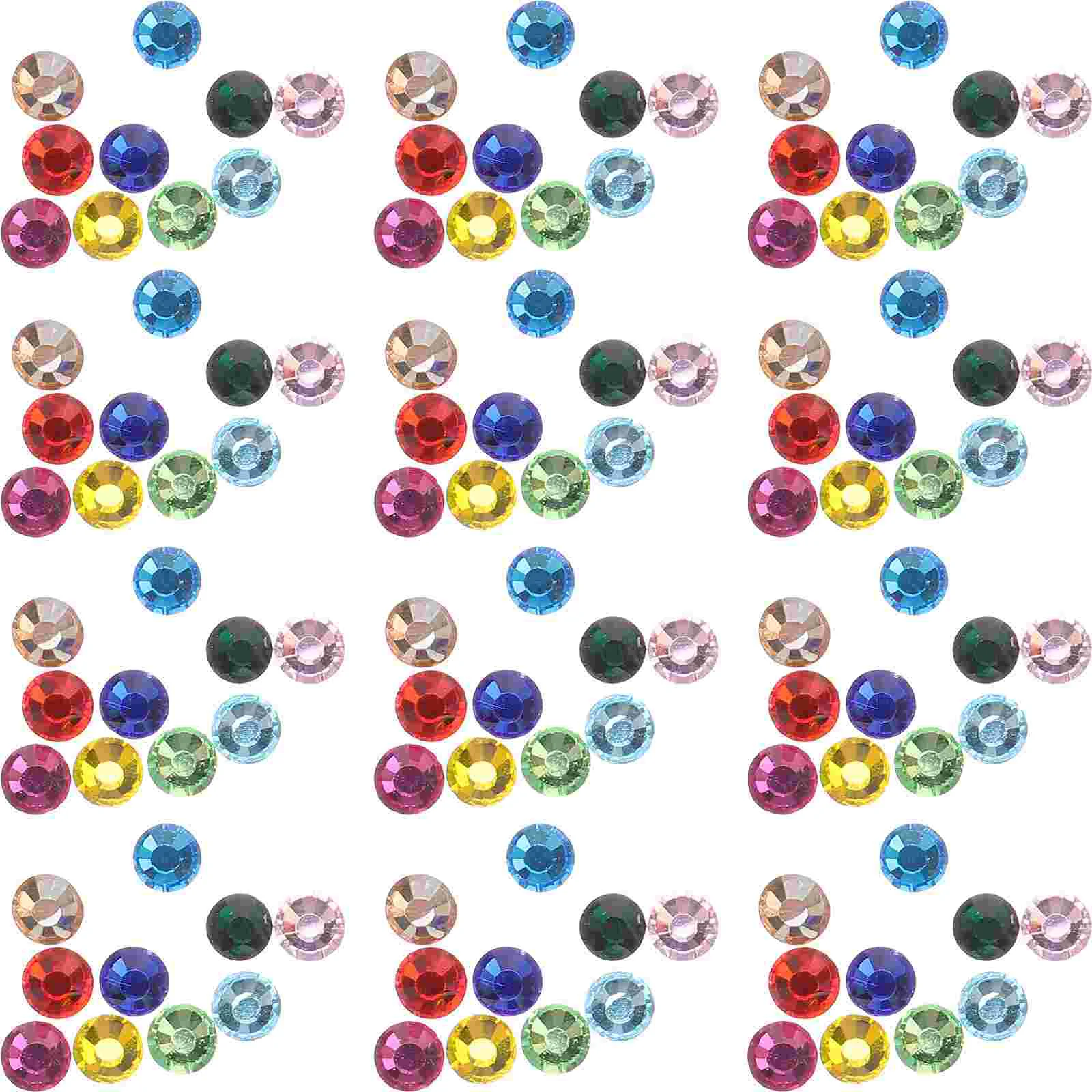 

1440pcs Glass Round Beads Nail Ornaments Nail Crystals Flatback Nail Stones Beads Gems Nail Charms