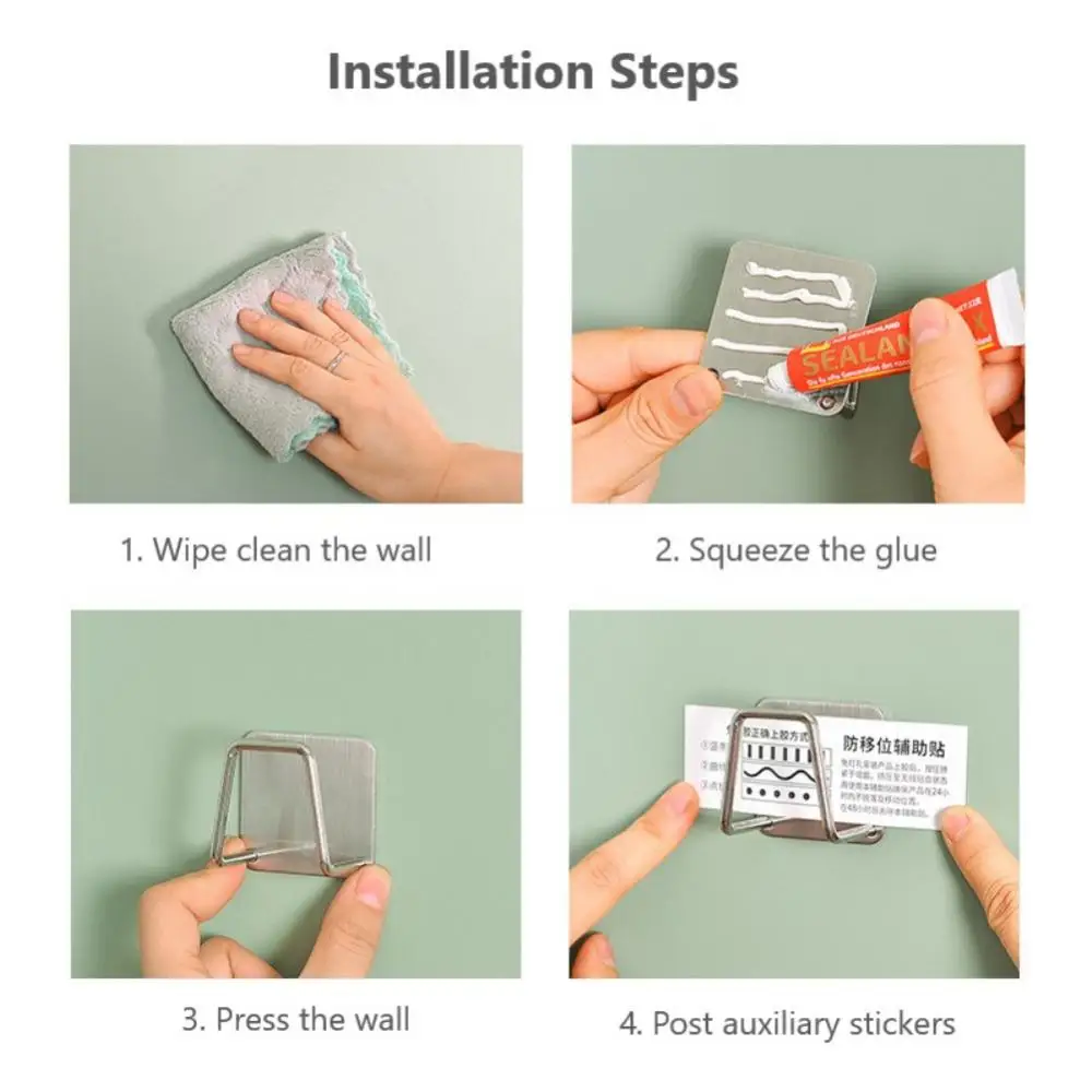 

Самоклеящаяся подставка для сушки раковины из нержавеющей стали