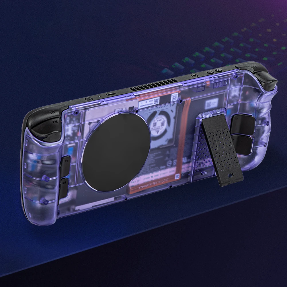 

Protective Shell Heat Dissipation Gaming Console Bracket Grip Silicone Game Host Protection Soft Cover Anti Slip for Steam Deck