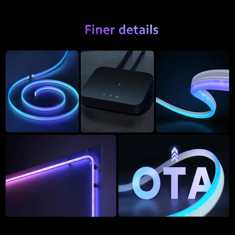 Taśma LED Xiaomi Mijia RGB do dekoracji pokoju gier na biurko telewizora z interaktywnymi grami sypialni