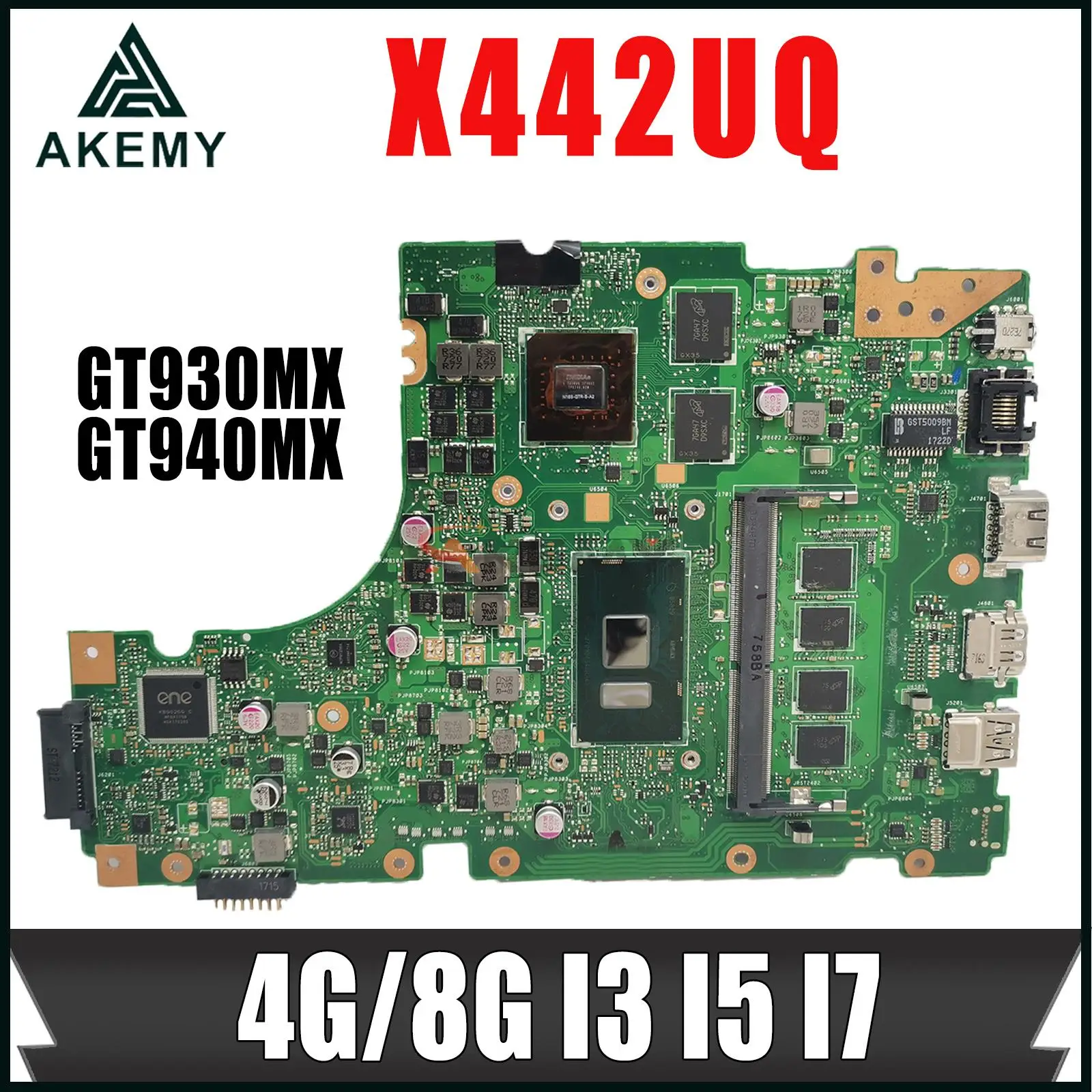 

Материнская плата для ноутбука X442UQ Материнская плата ASUS Vivobook X442UQR X442UF X442UNR X442URR R419U 4G/8G I3 I5 I7 GT930MX GT940MX