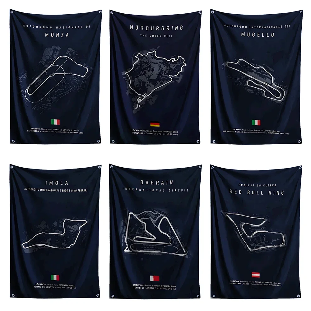 3x5 футов Формула 1 Imola Monaco Circuit F1 флаг полиэстер цифровая печать баннер для