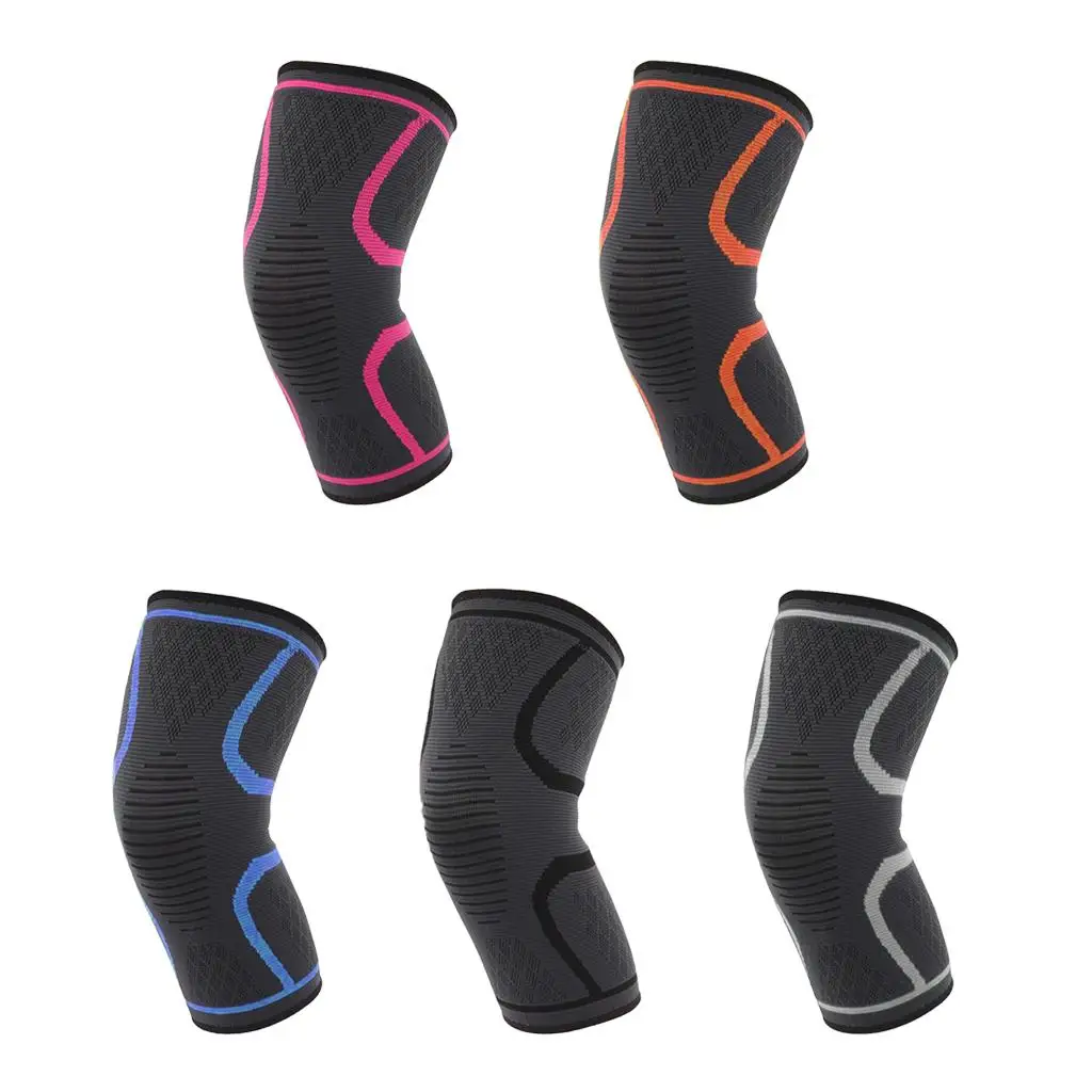 

Professional Knee Brace Compression Sleeve Elastic Support for Running, Jogging, Athletic Sports - Various Colors & Sizes