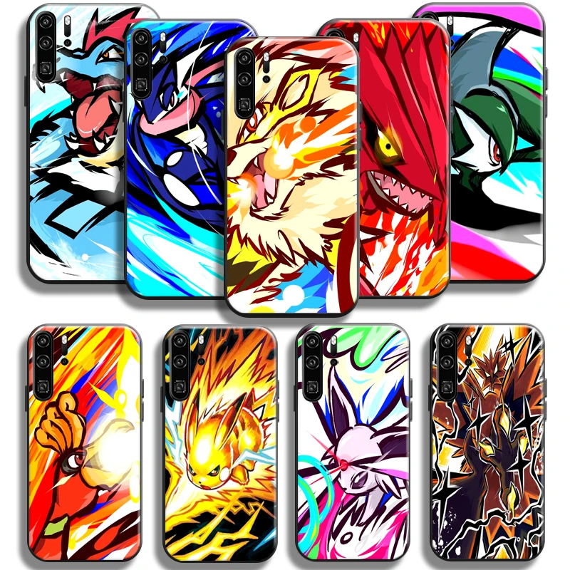 

Pokemon Pikachu Phone Case For Huawei P50 P40 P30 P20 Pro Lite 5G Case For Huawei P Smart Z 2021 Silicone Cover Funda Coque