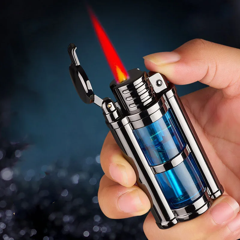 

Visible Window Windproof Lighters Creative Lighters Cigarette Accessories Gas Lighters Unusual Lighters Ignition Tools