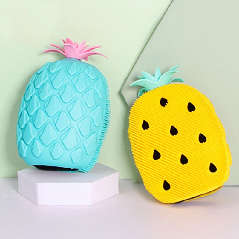 

Массажная силиконовая щетка для душа и спины