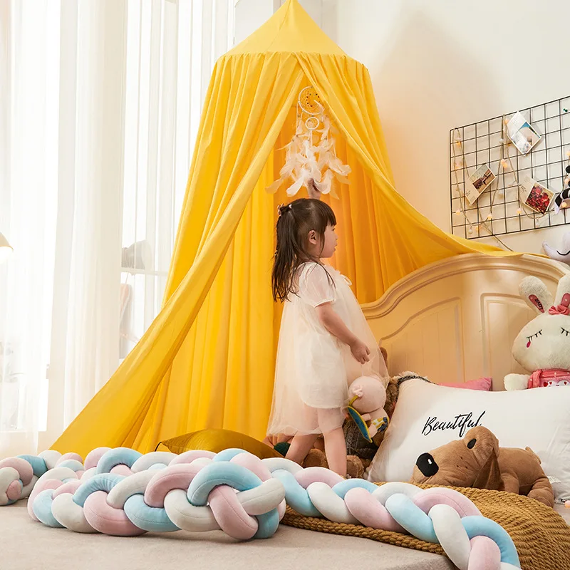 

for House Tents Nordic Kids Style Room Bed Canopy Baby Nursery Cott Mosquito Boy Girl Children Bedroom Crib