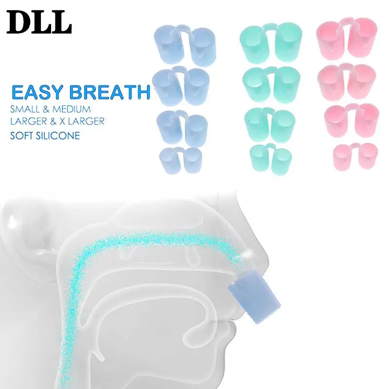 

4 шт. против храпа апноэ зажим для носа Анти-храп дыхательный аппарат для остановки сна