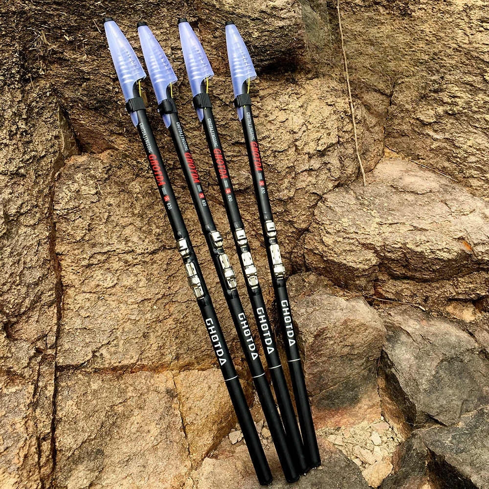 Ghotda Carbon Телескопическая удочка для скальной удочки Ультра легкая 2 7 м 3 6 4 5