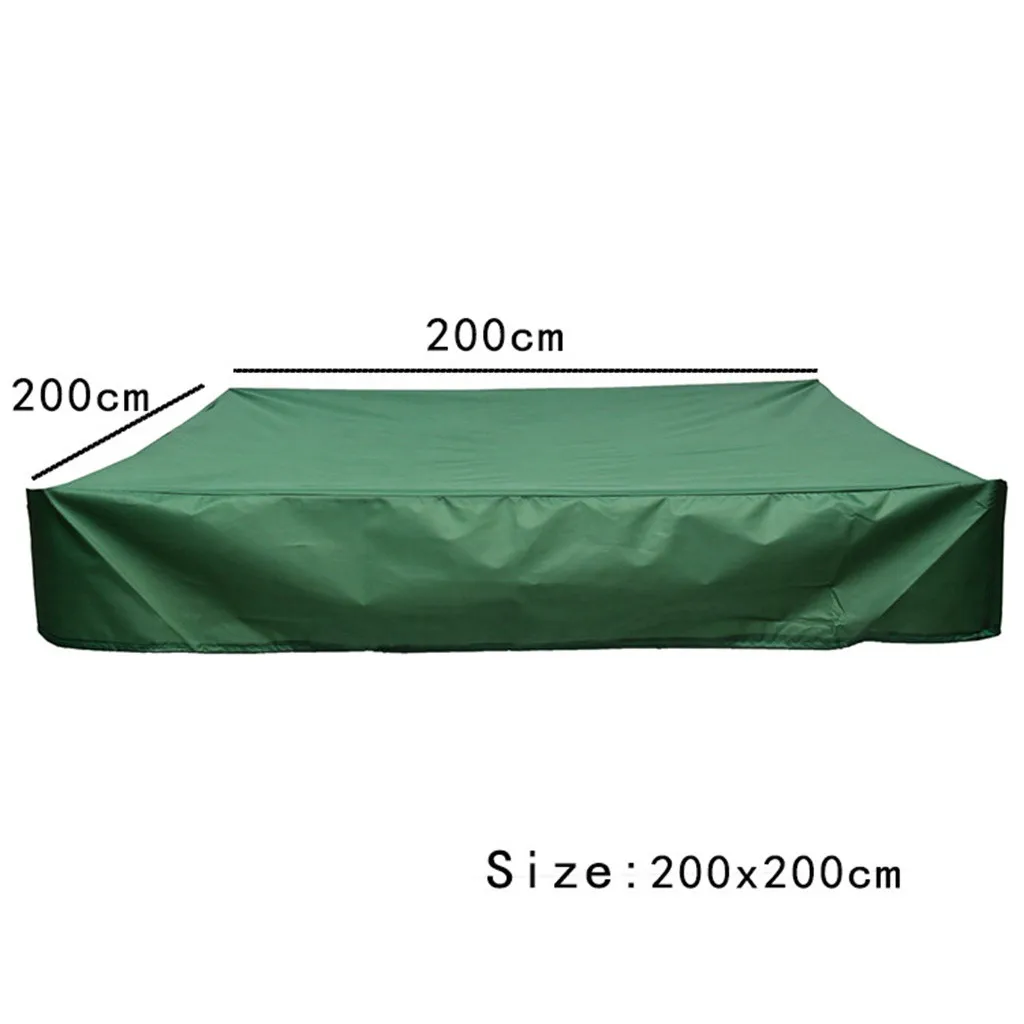 

Couch Cover with Center Console Sandbox Cover With Drawstring Waterproof Protection Green Covers for Sofas