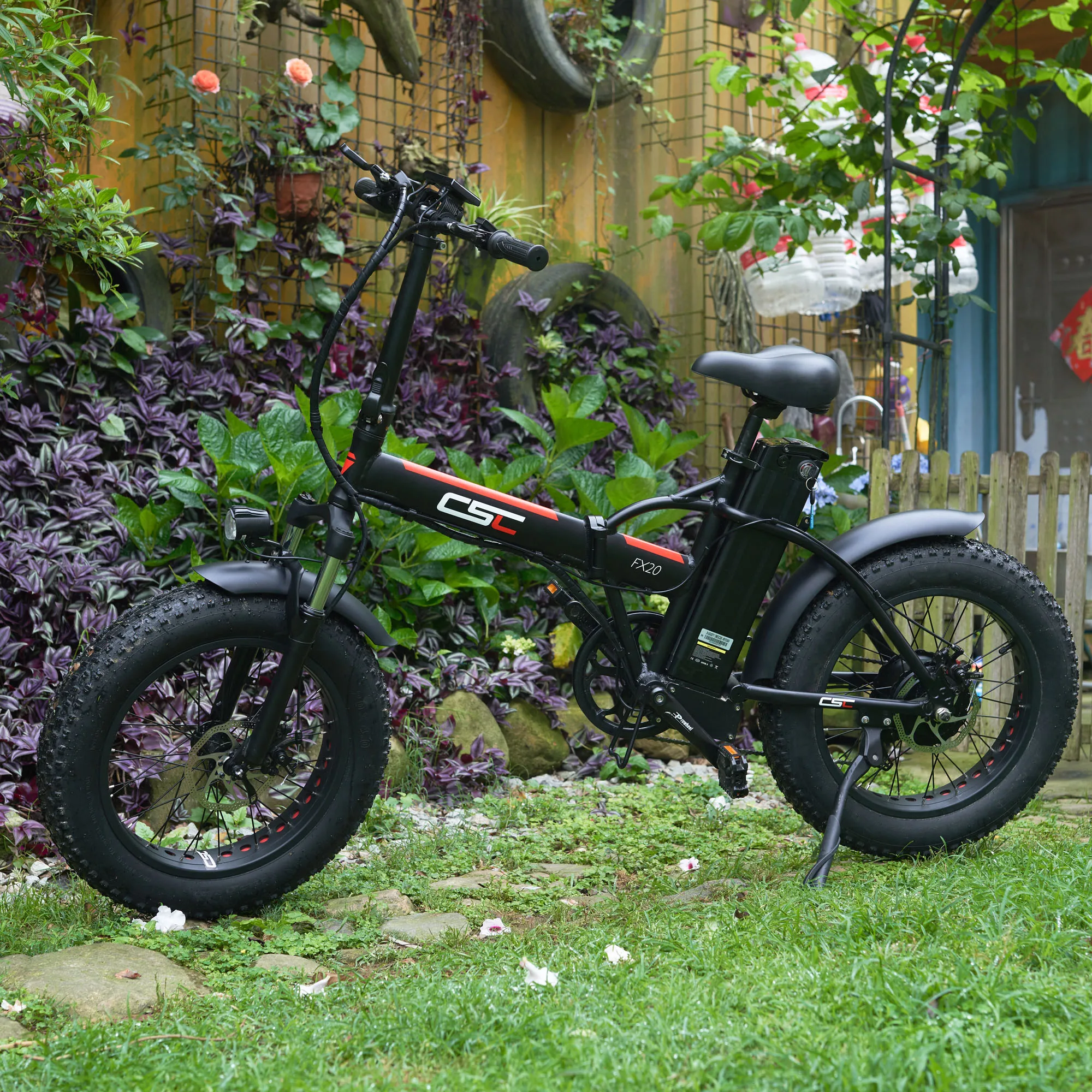CSC Fat Tire 48V 500W 20 &quot4 0 Электрический велосипед снег горный складной