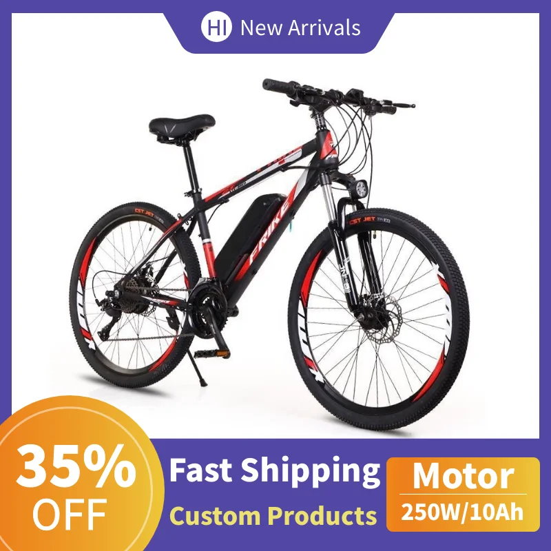 

2022 Cheap Pedals Power Assist 36V 250W 48V 350W 10Ah 13Ah Lithium Battery Powerful Electric Wheel Bike Bicycle